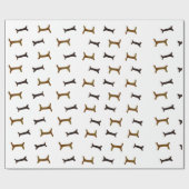 犬用の骨 ラッピングペーパー (フラット)