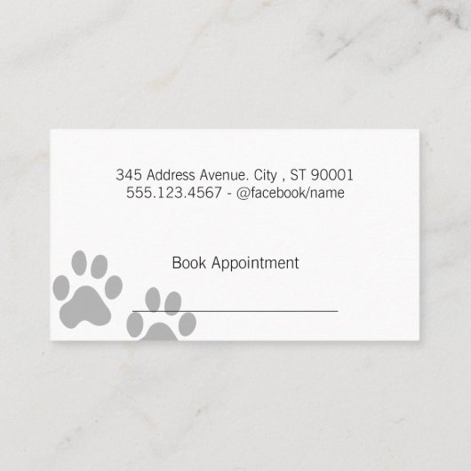 犬用はさみ | 動物トリマー 予約カード (裏面)