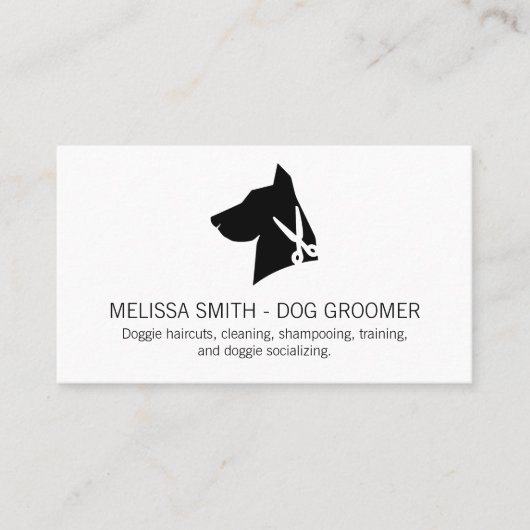 犬用はさみ | 動物トリマー 予約カード (正面)