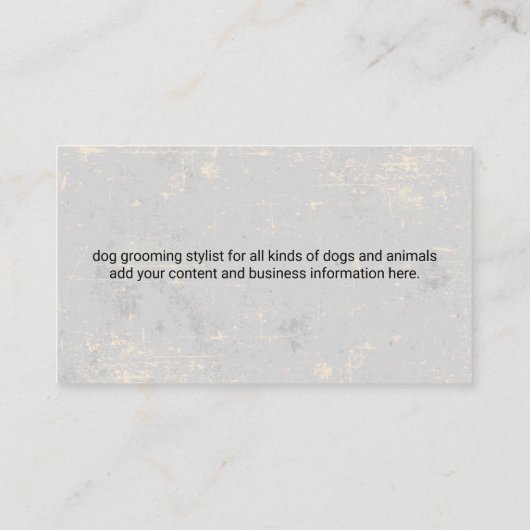 犬用ウォッシュ |シアーズ 名刺 (裏面)