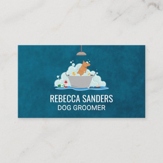 犬用ウォッシュ | ペットトリマー | 動物飼養業 名刺 (正面)