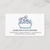 犬用ウォッシュ | 動物飼養業 名刺 (裏面)