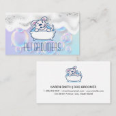 犬用ウォッシュ | 動物飼養業 | 石けん水 名刺 (正面/裏面)