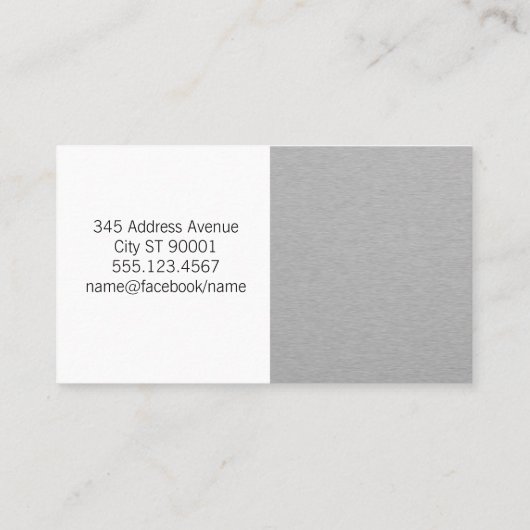 犬用ウォッシュ | 金属お洒落アポイントメントカード 予約カード (裏面)