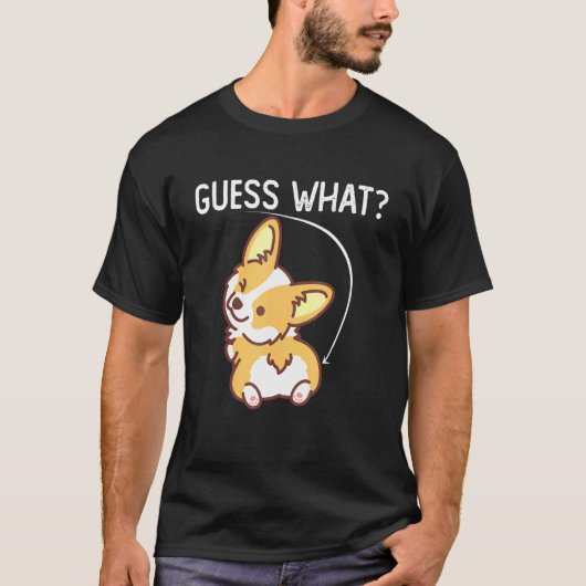 犬用コーギーのお尻グッズ Tシャツ (正面)