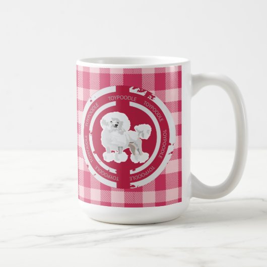 犬用トイプードル(ピンク) コーヒーマグカップ (右)