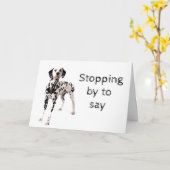 犬用トリマー、獣医及びドッグウォーカー カード (黄色い花)