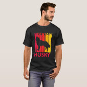 犬用ハスキー犬 Tシャツ (正面フル)