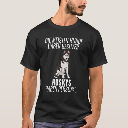 犬用ハスキー犬 Tシャツ (正面)