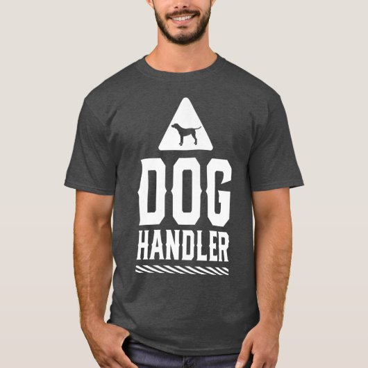 犬用ハンドリングドッグのトレーナー訓練 Tシャツ (正面)