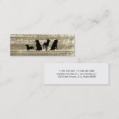 犬用パック | 犬のトレーニングのテクス素朴チャ スキニー名刺 (正面/裏面)