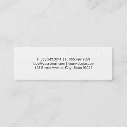 犬用パック | 犬のトレーニングのテクス素朴チャ スキニー名刺 (裏面)