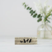 犬用パック | 犬のトレーニングのテクス素朴チャ スキニー名刺 (スタンド正面)