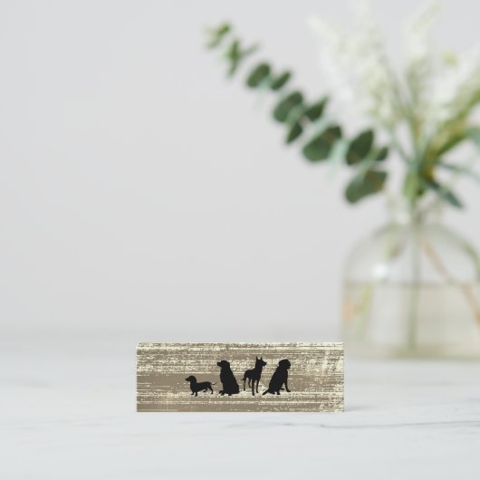 犬用パック | 犬のトレーニングのテクス素朴チャ スキニー名刺 (スタンド正面)