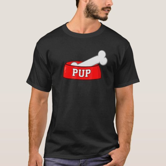 犬用ボウルとドッグボーン Tシャツ (正面)