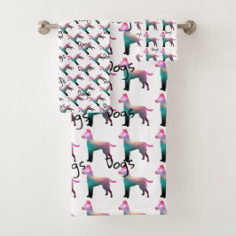 犬用ロゴバスタオオルセット バスタオルセット