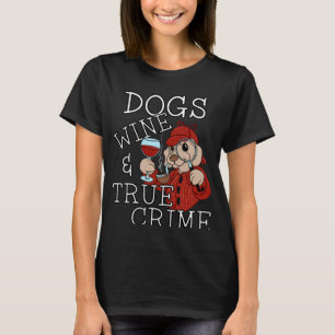 犬用ワインと真犯人ミステリーファン Tシャツ