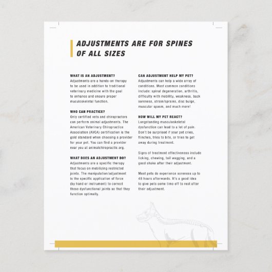 犬用半シート チラシ (正面)