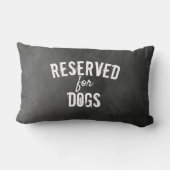 犬用引用文枕グレイ動揺して用 ランバークッション (裏面)