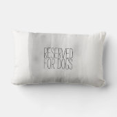 犬用引用文枕グレーとホワイト ランバークッション (裏面)