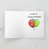 犬用誕生日カード カード (内部)