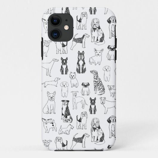 犬用Iphone 11ケース-犬用電話ケース、犬用デザイン Case-Mate iPhoneケース (裏面)