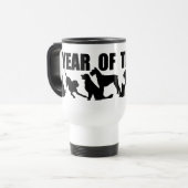 犬白い旅行Mの2018旧正月 トラベルマグ (正面左)