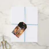 犬祝の新年 ギフトタグ (より糸付き)