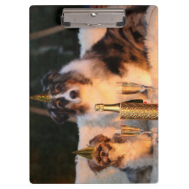 犬祝の新年 クリップボード