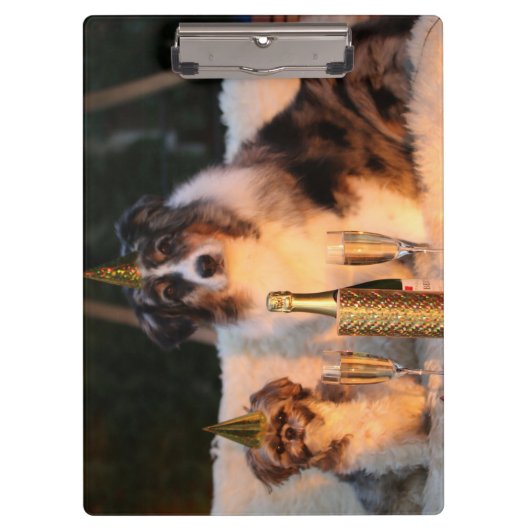 犬祝の新年 クリップボード (正面)