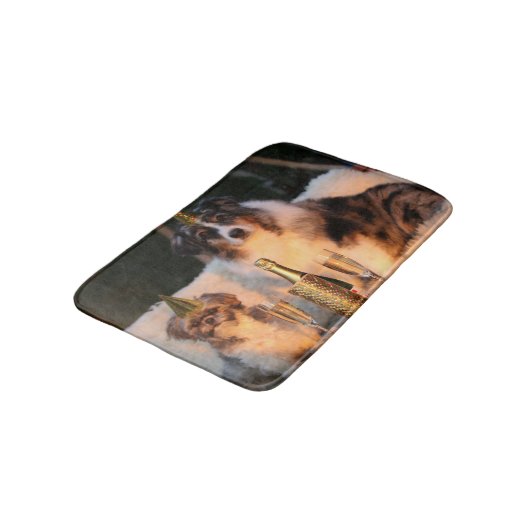 犬祝の新年 バスマット (アングル)