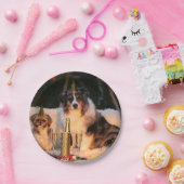 犬祝の新年 ペーパープレート (パーティー)