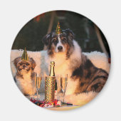 犬祝の新年 マグネット (正面)