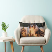 犬祝の新年 ランバークッション (椅子)