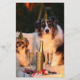 犬祝の新年 便箋