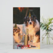 犬祝の新年 便箋 (スタンド正面)