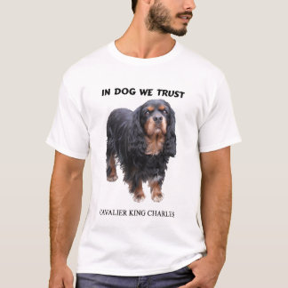 犬私達Trushの黒およびタンの騎士 Tシャツ