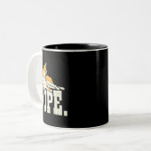 犬秋田のぺ柴犬かわいい日本のペット犬あき ツートーンマグカップ (正面左)