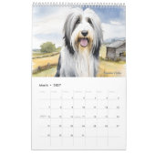 犬種アートカレンダー カレンダー (3月 2027)