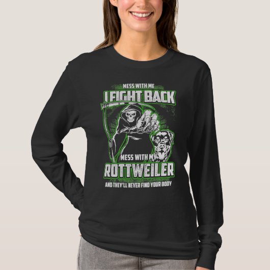 犬種ロットワイラー犬愛好家 Tシャツ (正面)