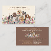 犬種別 複数ペットシッター 名刺 (正面/裏面)