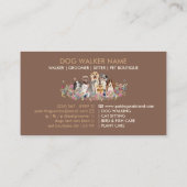 犬種別 複数ペットシッター 名刺 (裏面)
