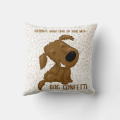 犬紙吹雪落とし犬 クッション (裏面)