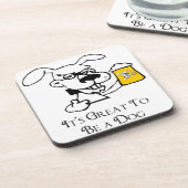 犬素晴らし用のビールになる コースター (左側)