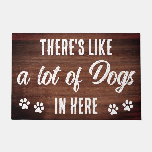 犬素朴おもしろいの愛犬の数々 ドアマット (正面)