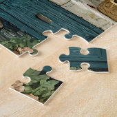 犬素朴との居心地の良い料理シーン ジグソーパズル (側面)