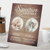 犬素朴のシグネチャーカスタムドリンク結婚ズ 台座サイン (インサイチュ)