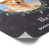 犬素朴のバーシグネチャードリンクペット結婚のポスター ポスター (角)