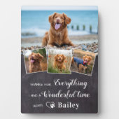 犬素朴のペット記念写真4 Photo Keepsake フォトプラーク (正面)