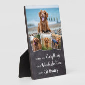 犬素朴のペット記念写真4 Photo Keepsake フォトプラーク (側面)